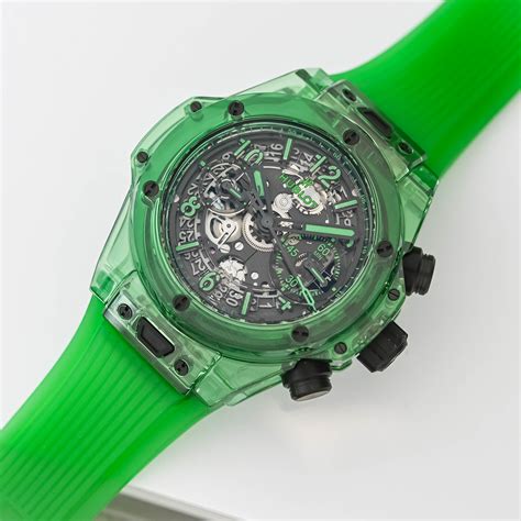 hublot big bang unico saxem green|hublot unico green watch.